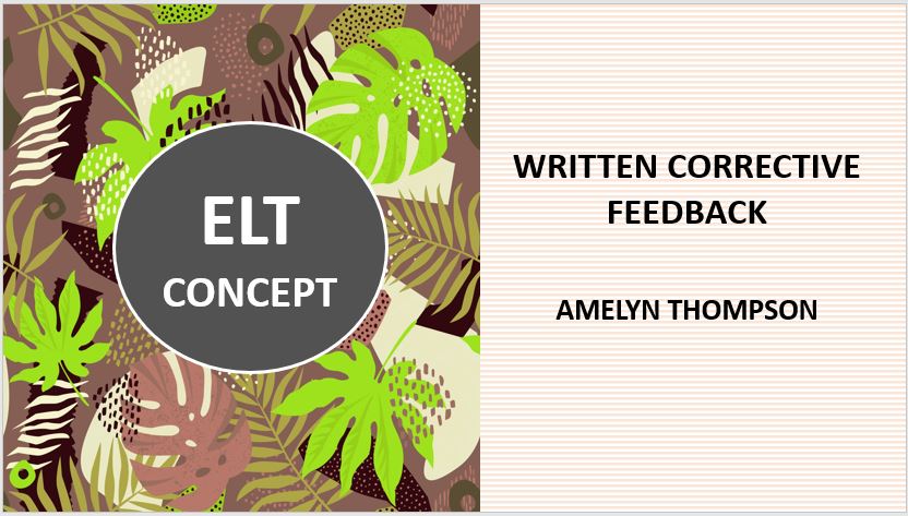 ELT Concept #4 – Written Corrective Feedback