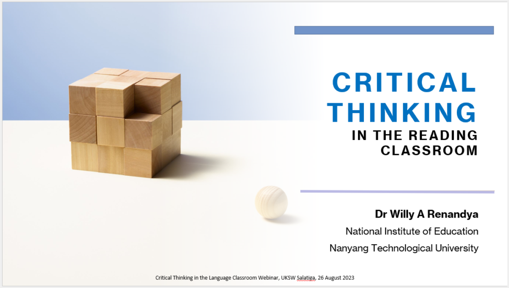 Critical Thinking – Why it is hard to teach? – Willy's ELT Corner